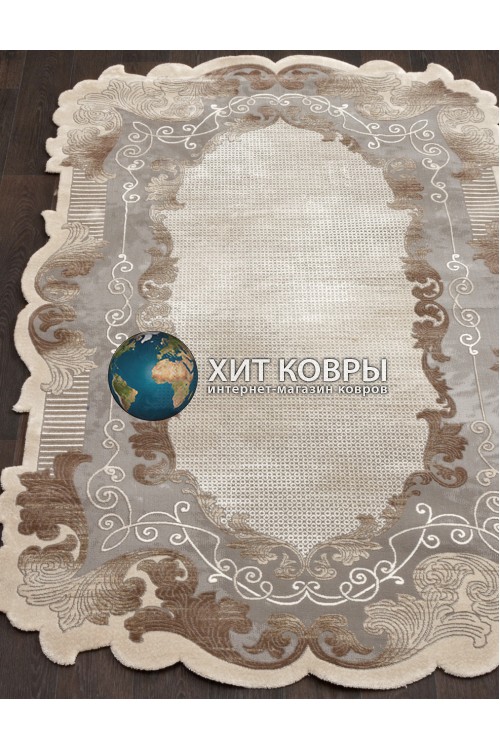 Турецкий ковер Safir 00857 Серый-коричневый